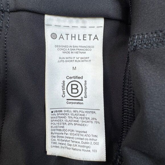 Athleta Run With It Skort 14" Black - Picture 7 of 15